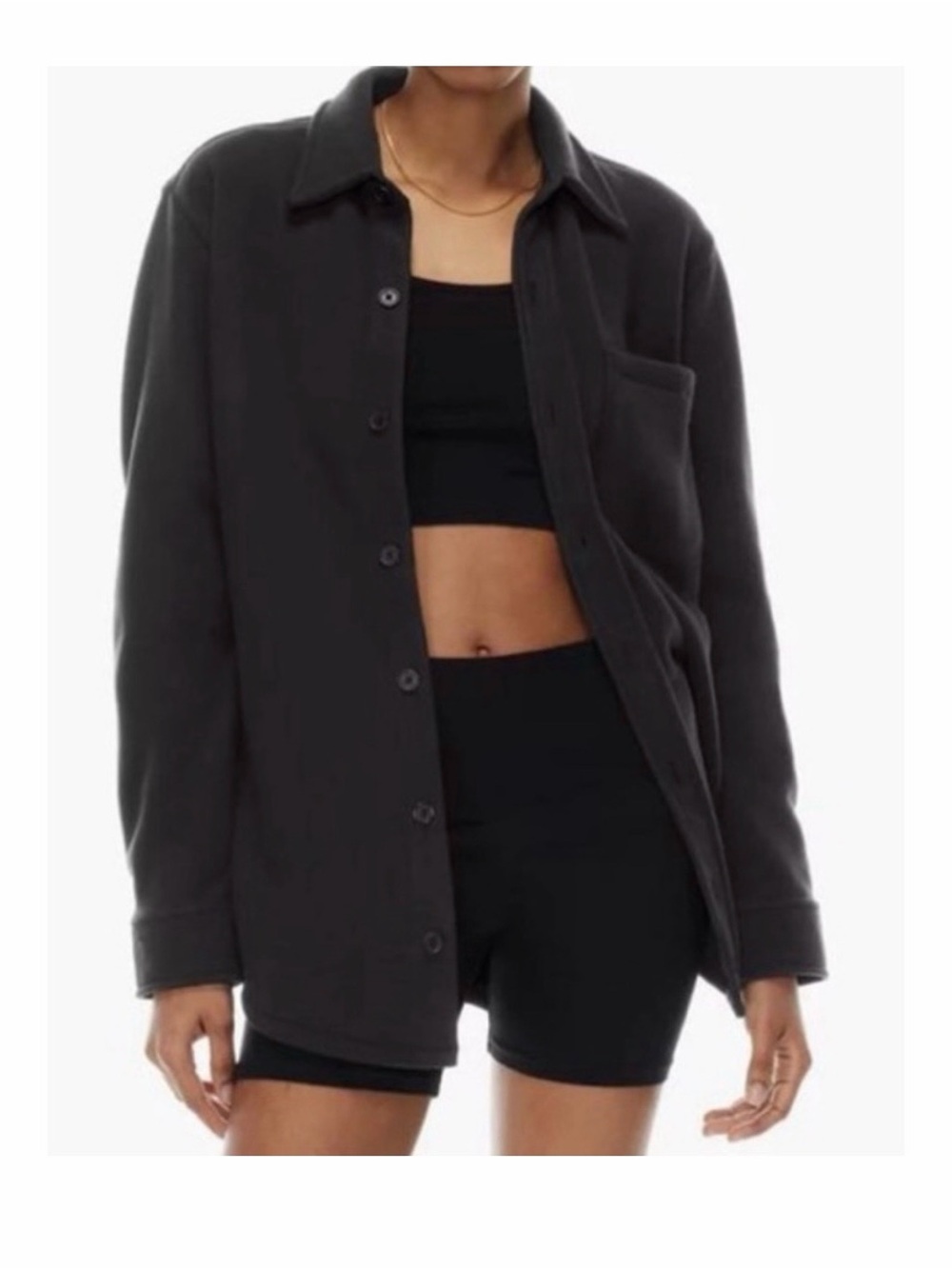 Aritzia TNA Polar Fleece Shirt Jacket